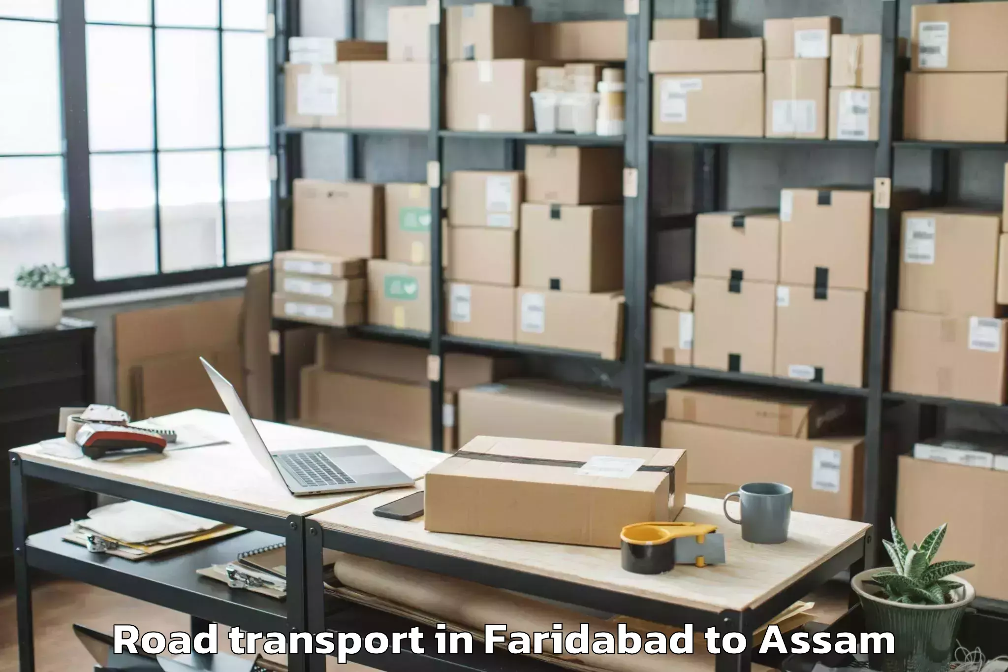 Faridabad to Assam Road Transport